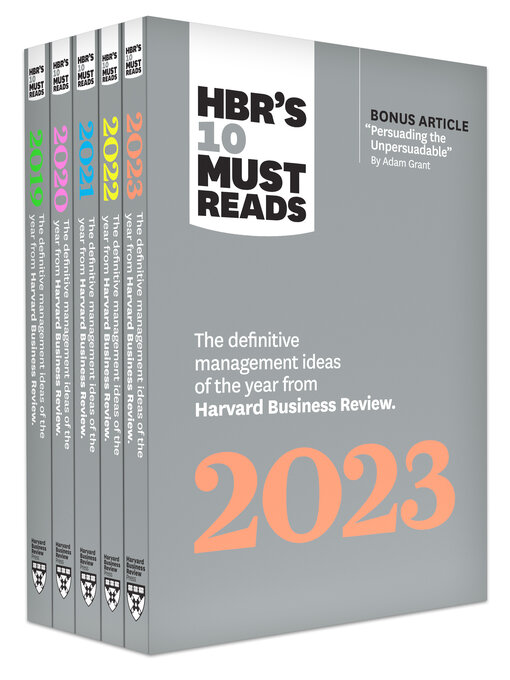 Title details for 5 Years of Must Reads from HBR by Harvard Business Review - Available